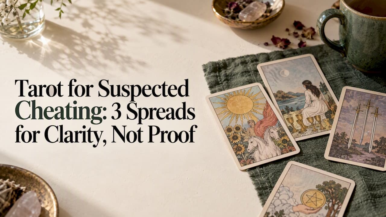 Tarot for Suspected Cheating: 3 Spreads for Clarity, Not Proof
