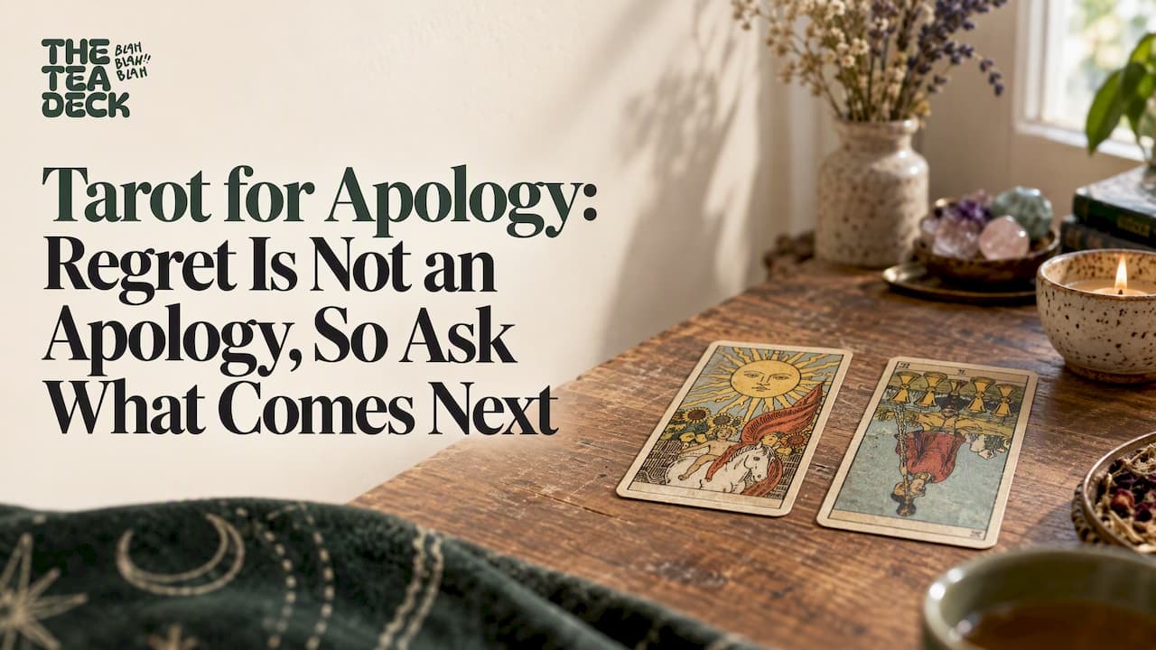 Tarot for Apology: Regret Is Not an Apology, So Ask What Comes Next