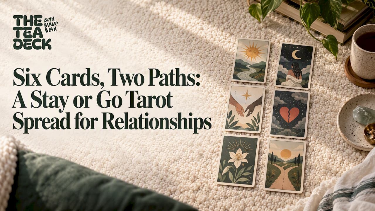 Six Cards, Two Paths: A Stay or Go Tarot Spread for Relationships